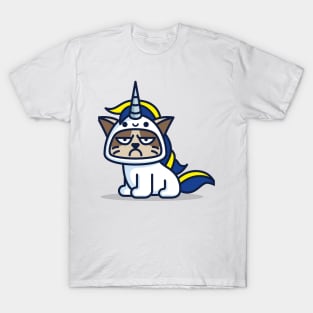 Grumpy Unicorn Cat T-Shirt